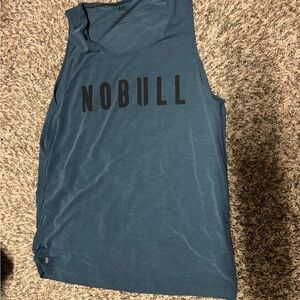 NOBULL Teal Sleeveless Top with Black Logo